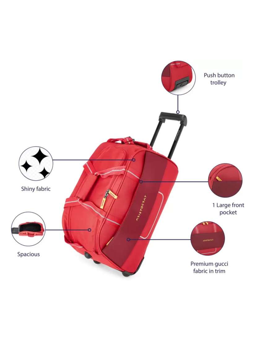 Vip aristocrat trolley duffle bag top