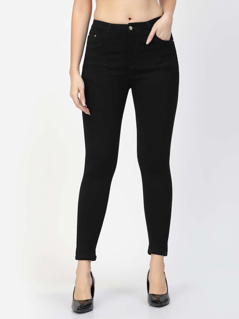 Myntra black jeggings 2025