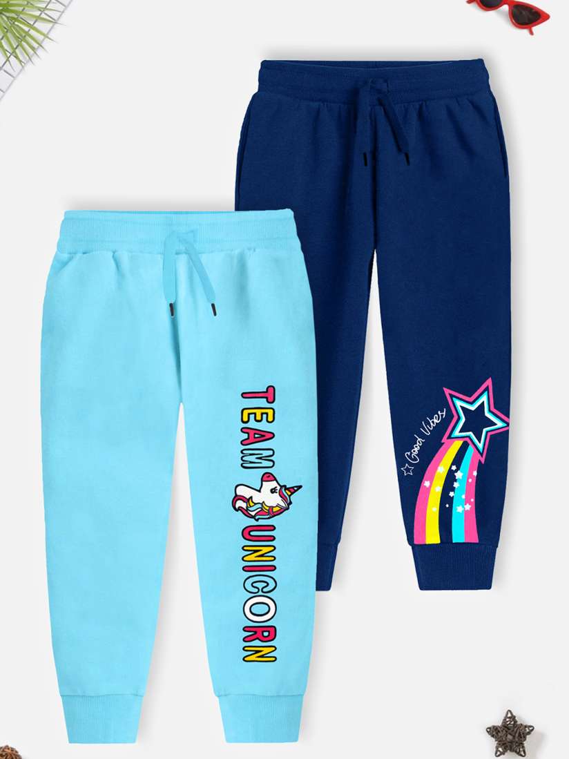Girls cotton joggers hot sale