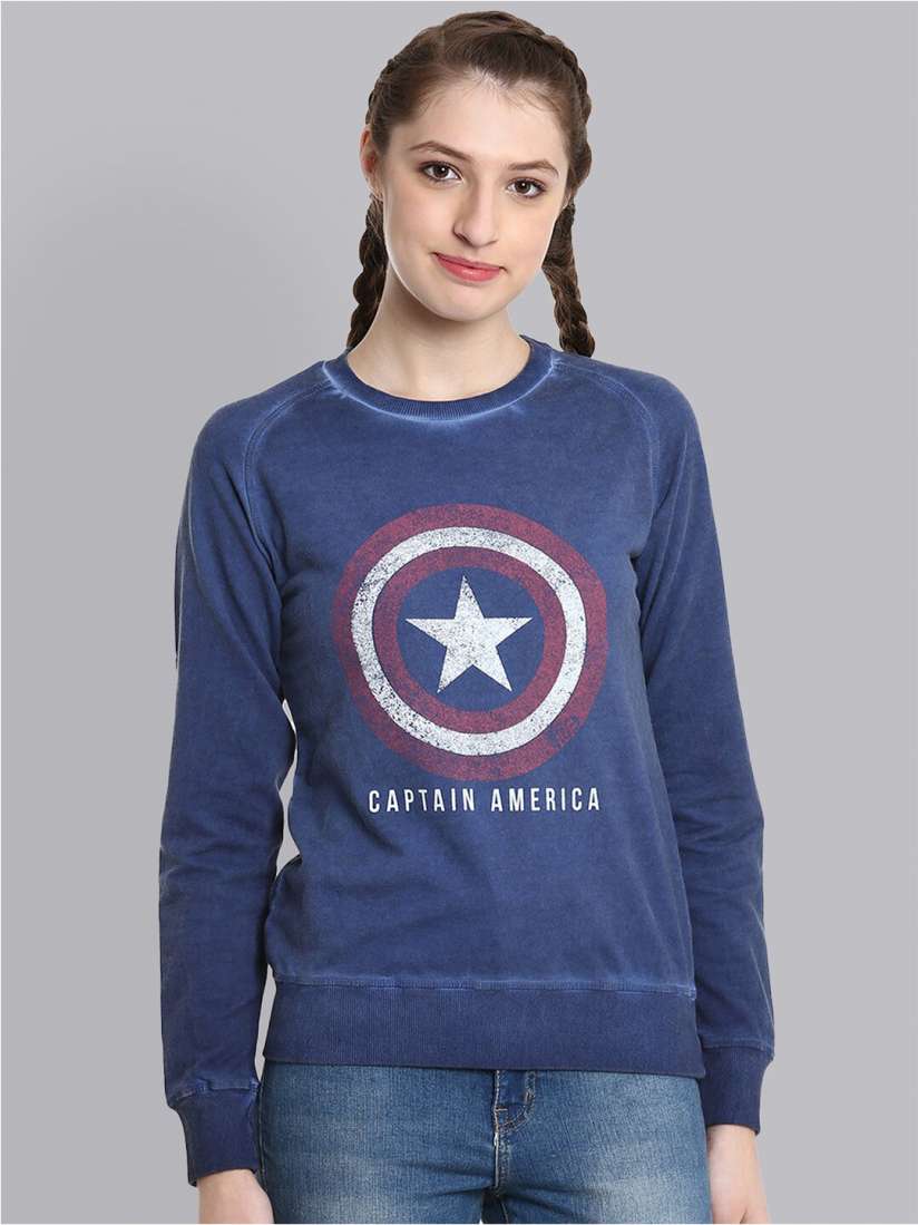 Captain america sweatshirt women's shop
