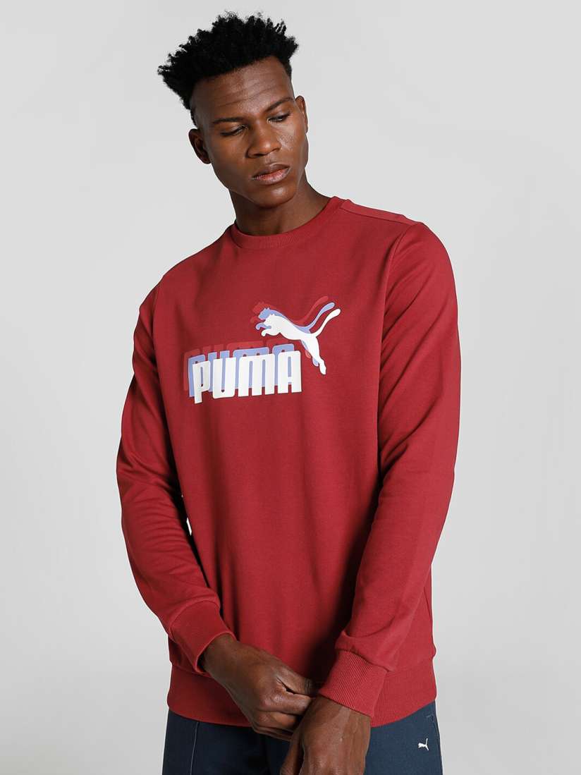 Buy Puma Men Graphic Printed Cotton Crew Neck Sweatshirt Sweatshirts for Men 23413126 Myntra