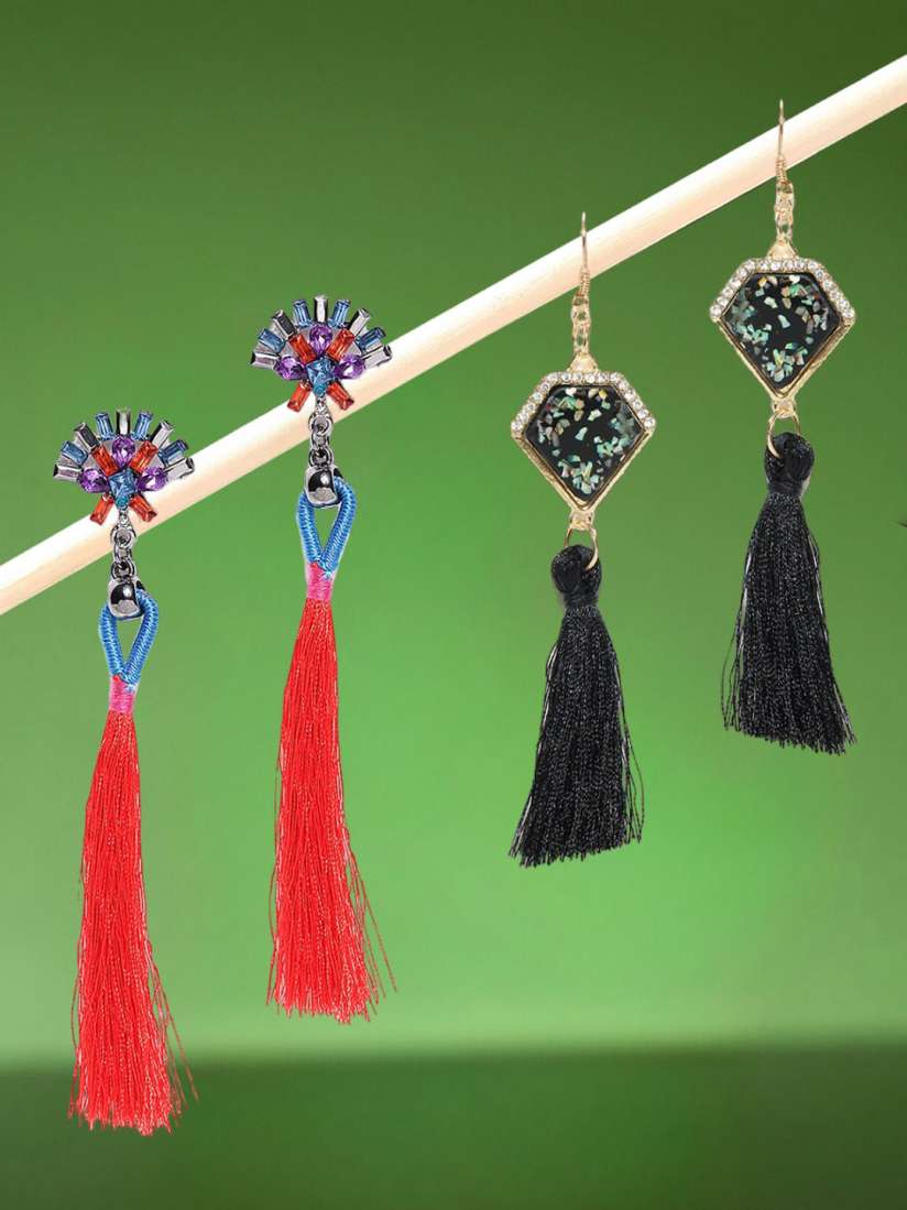 Tassel earrings myntra discount