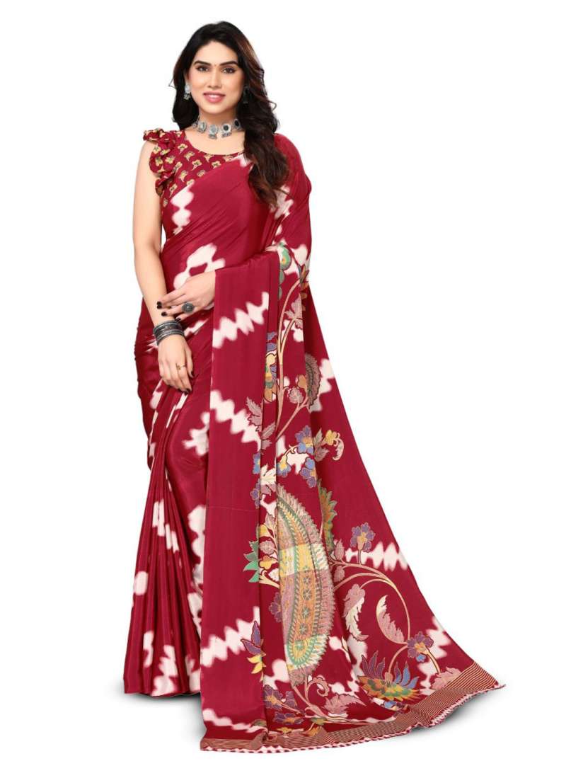 Myntra crepe silk sarees hot sale