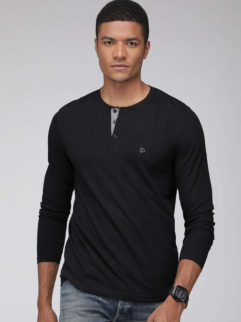 Buy SPORTO Henley Neck Long Sleeves T shirt Tshirts for Men 23427540 Myntra