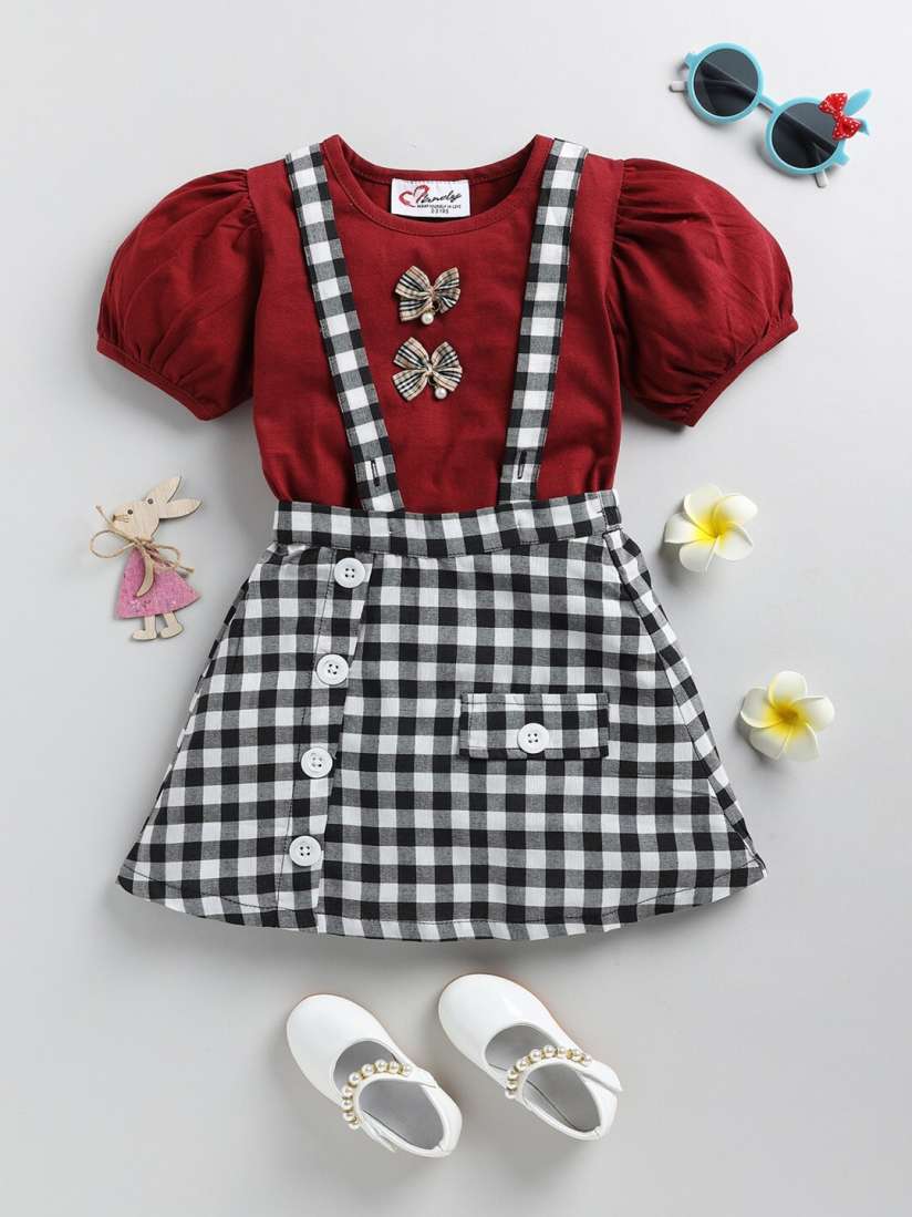 Dungaree skirt myntra best sale