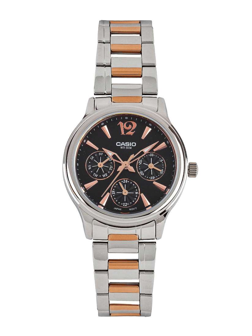 Buy CASIO Enticer Women Black Analogue watch A846 LTP 2085RG 1AVDF Watches for Women 234395 Myntra
