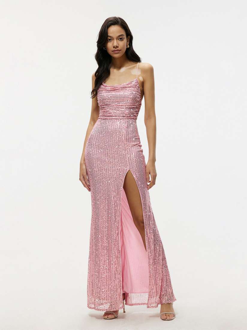 Myntra pink dress new arrivals