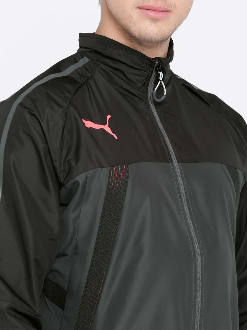 Buy Puma Men Charcoal Grey Solid evoTRG VENT THERMO R Sporty Track Jacket Jackets for Men 2344740 Myntra