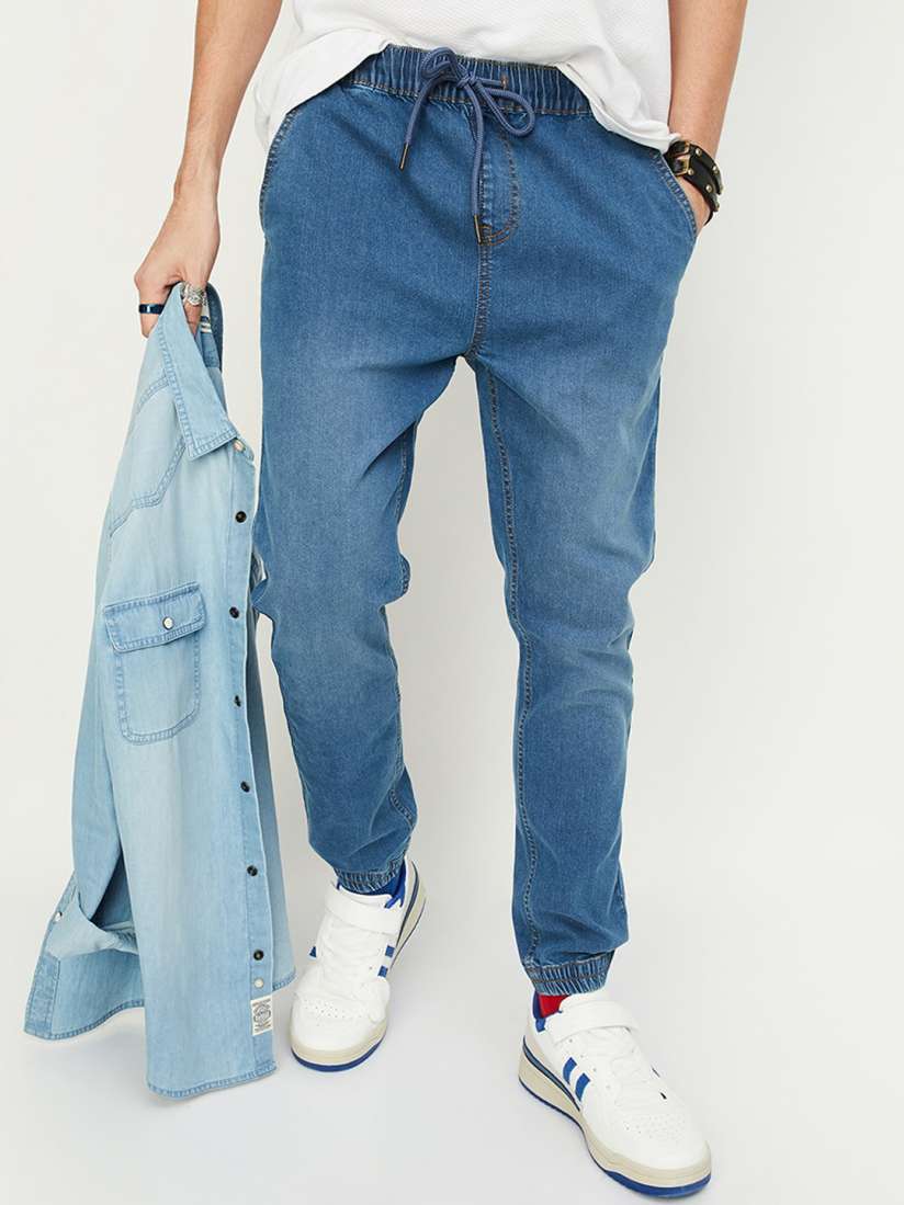 Buy max Men Light Fade Cotton Jogger Jeans for Men 23456892 Myntra