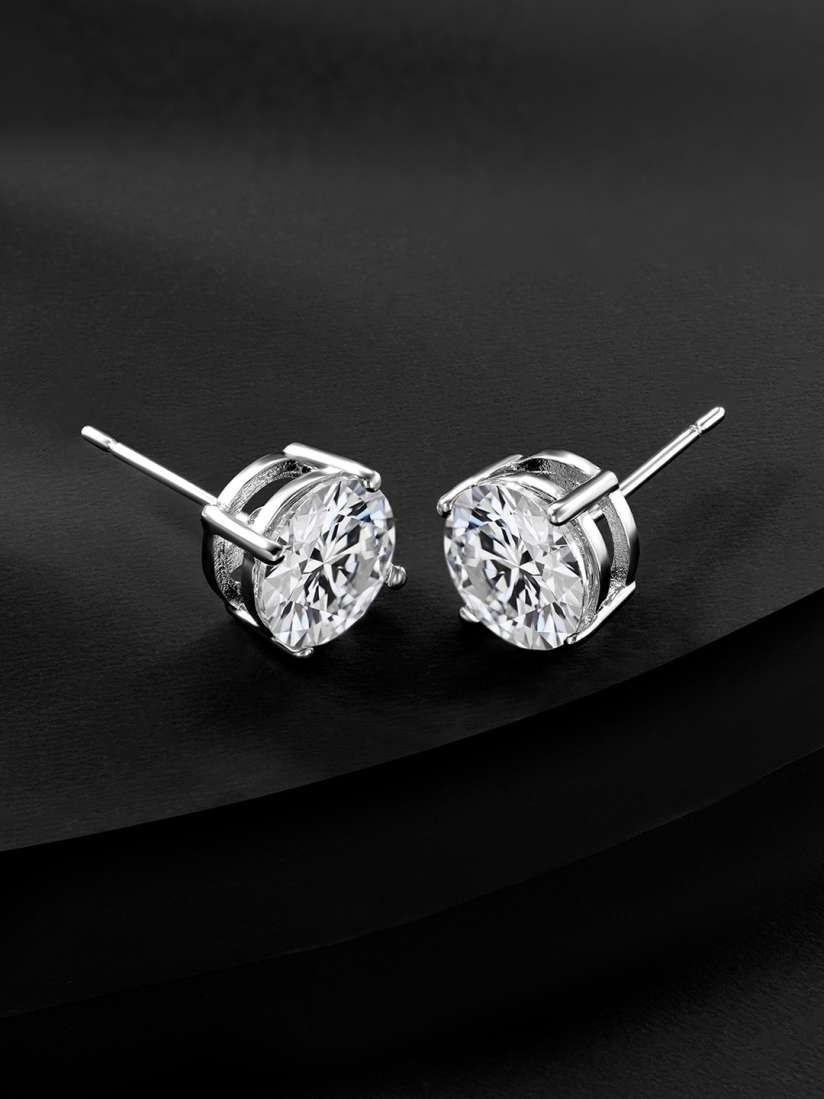 Buy Peora Silver Plated Contemporary Studs Earrings Earrings for Women 23457236 Myntra