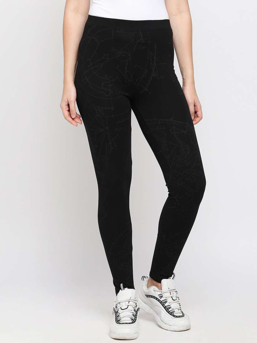 Myntra printed leggings clearance