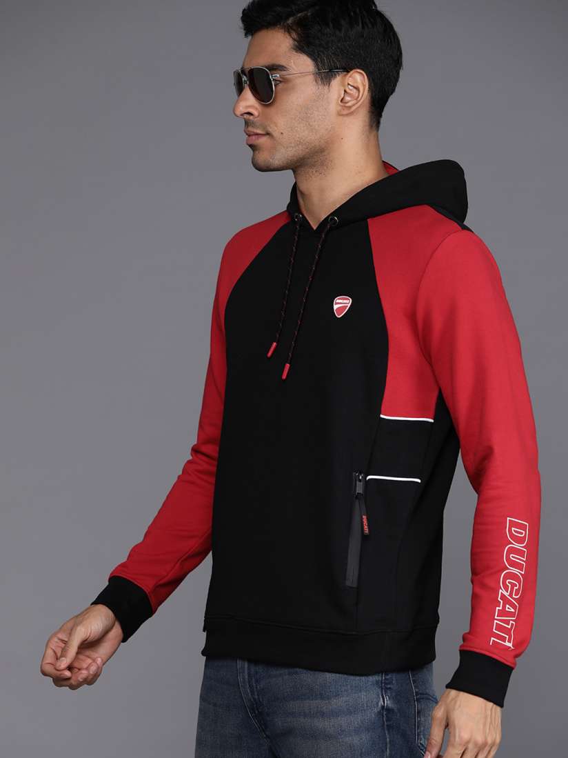 Buy Ducati Colourblocked Hooded Sweatshirt Sweatshirts for Men 23469590 Myntra