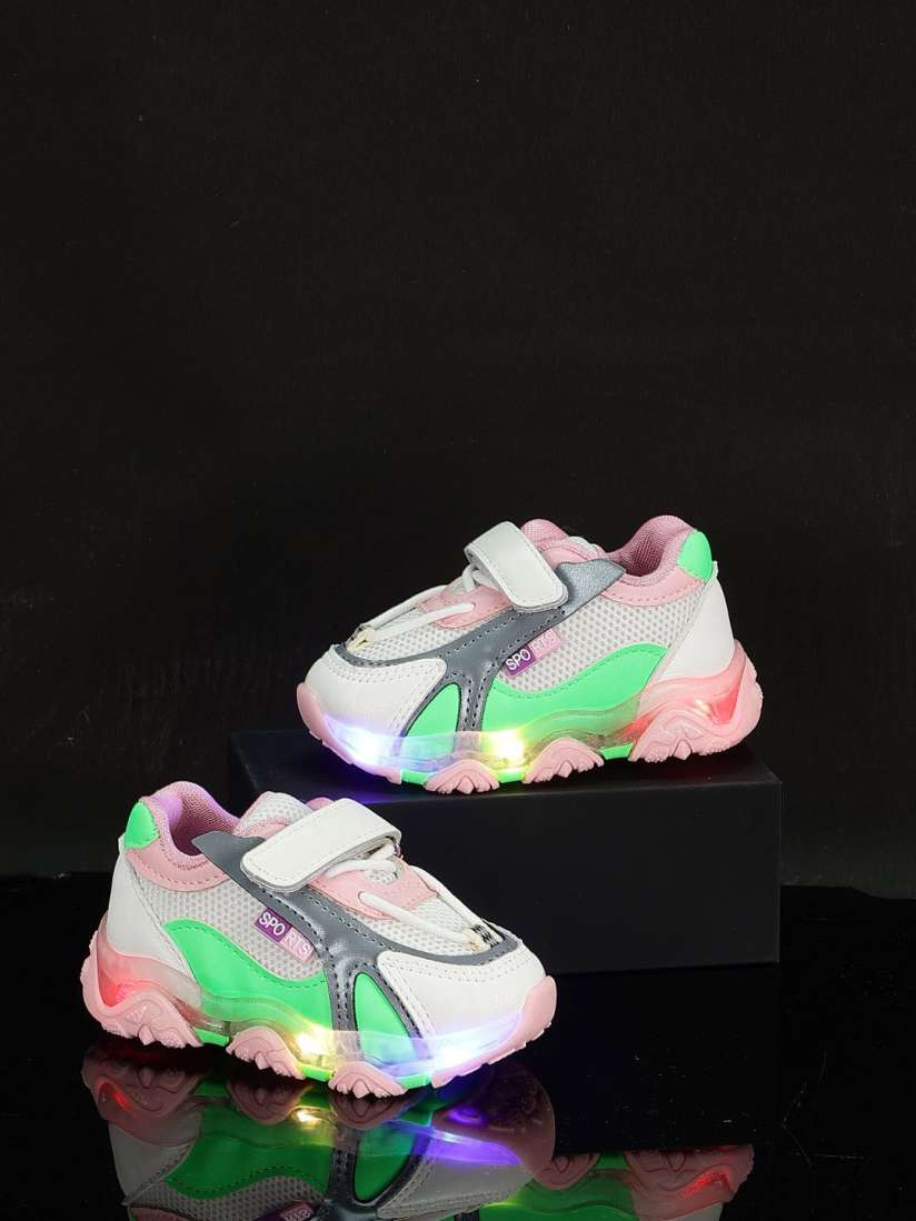 Buy PASSION PETALS Girls Colourblocked LED Lightweight Sneakers Casual Shoes for Girls 23471474 Myntra
