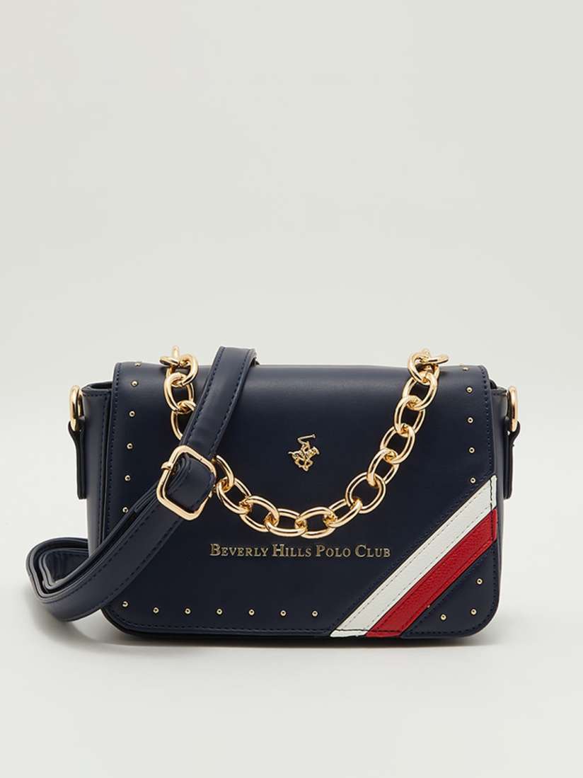 Buy Beverly Hills Polo Club Embellished Structured Sling Bag Handbags for Women 23472586 Myntra