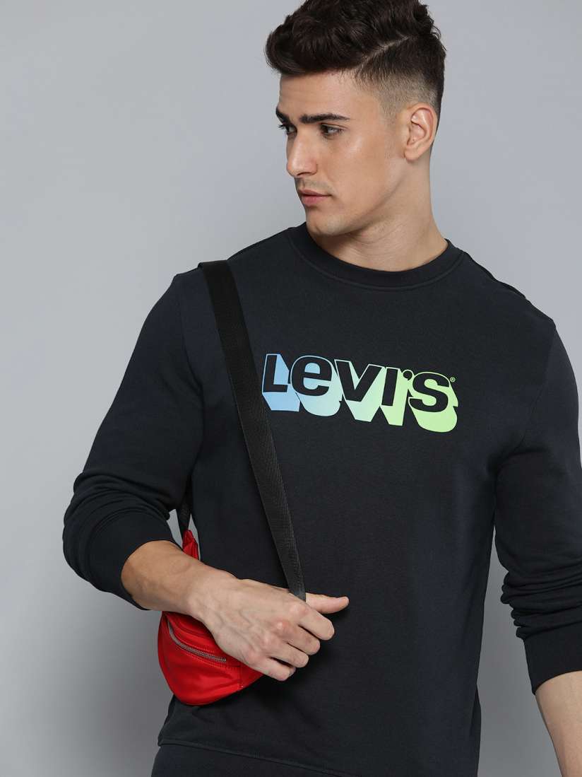 Buy Levis Brand Logo Printed Pure Cotton Sweatshirt Sweatshirts for Men 23473352 Myntra