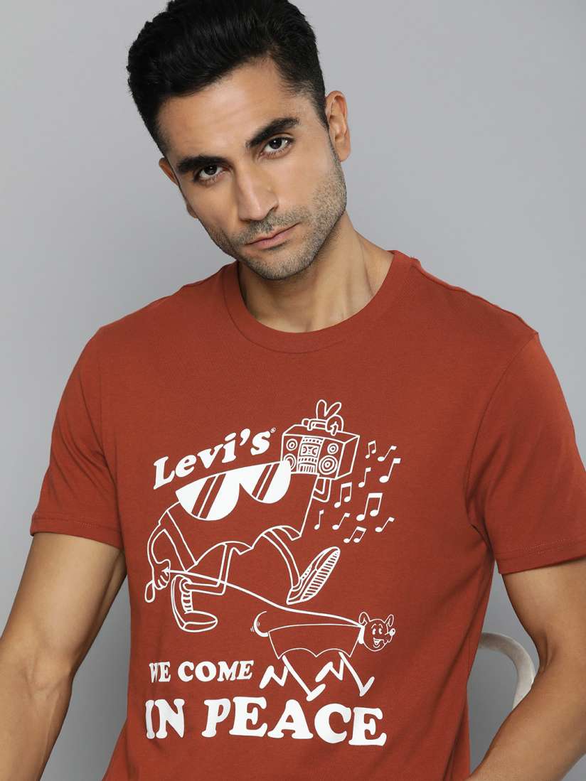 Buy Levis Printed Pure Cotton T shirt Tshirts for Men 23479228 Myntra