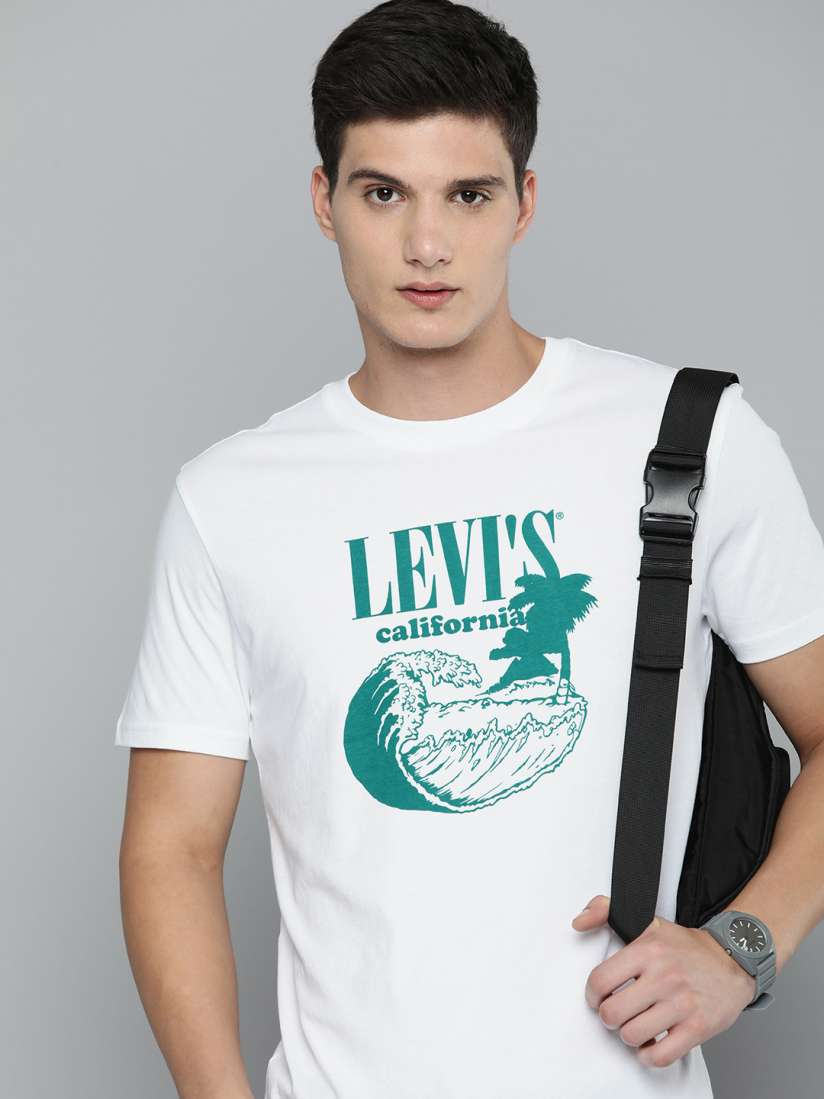 Buy Levis Brand Logo Graphic Printed Pure Cotton T shirt Tshirts for Men 23479246 Myntra