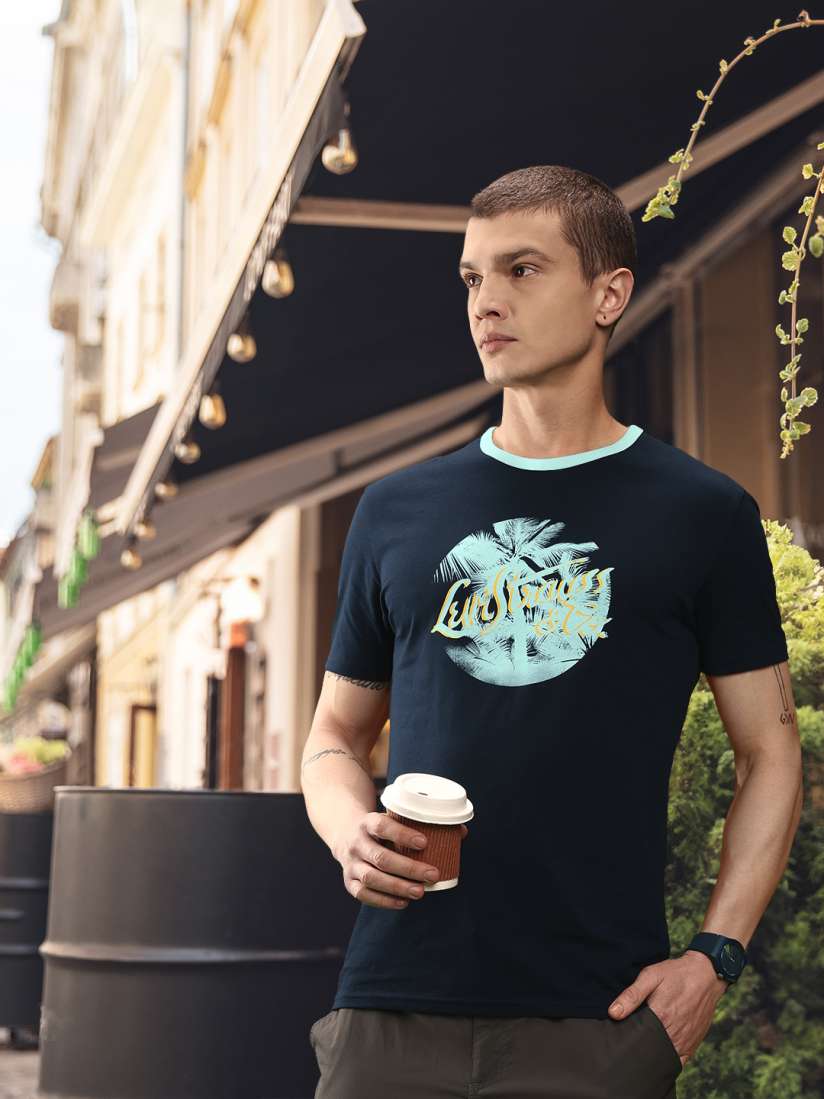 Buy Levis Printed Pure Cotton T shirt Tshirts for Men 23479276 Myntra