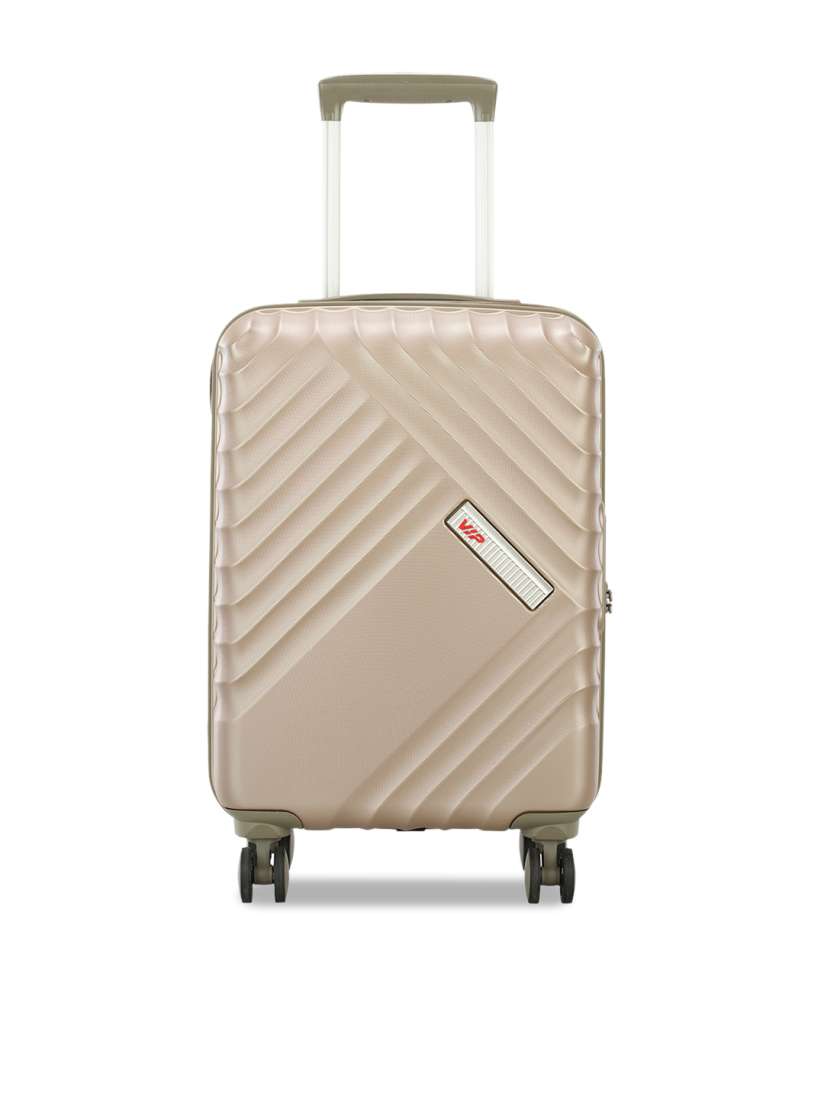 Buy VIP Textured Hard Sided 360 Degree Rotation Cabin Trolley Suitcase Trolley Bag for Unisex 23482090 Myntra