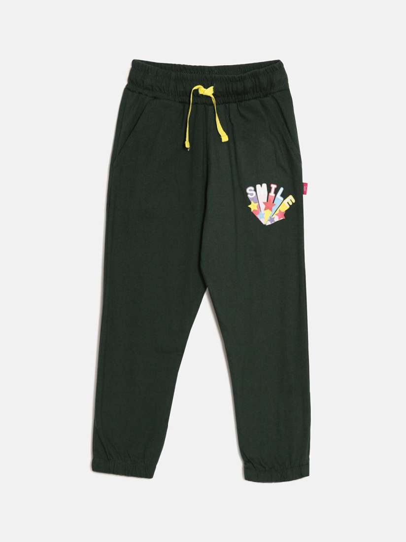 Buy DIXCY SCOTT Slimz Girls Graphic Printed Cotton Joggers Track Pants for Girls 23487152 Myntra