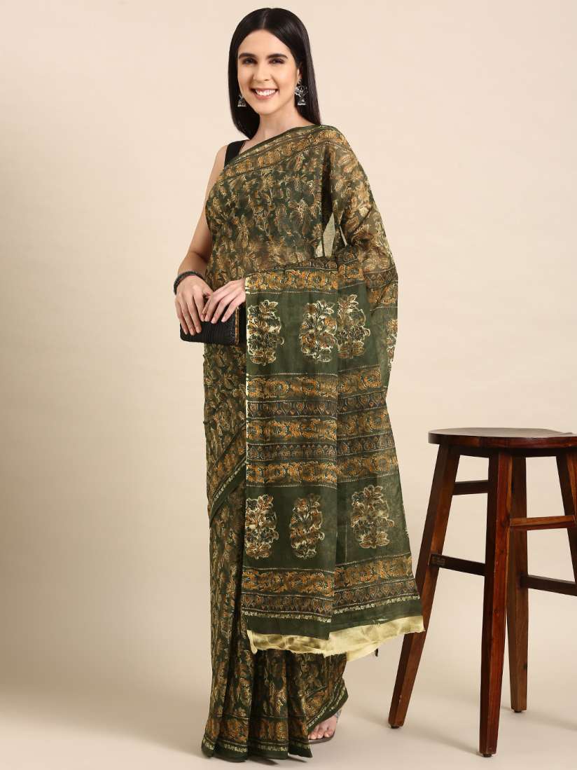 Myntra kalamkari sarees top