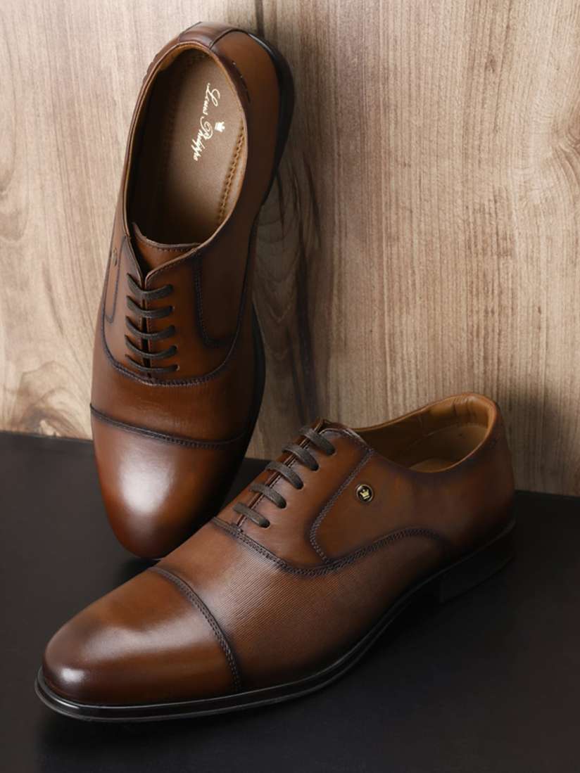 Buy Louis Philippe Men Textured Leather Formal Oxfords Formal Shoes for Men 23505892 Myntra