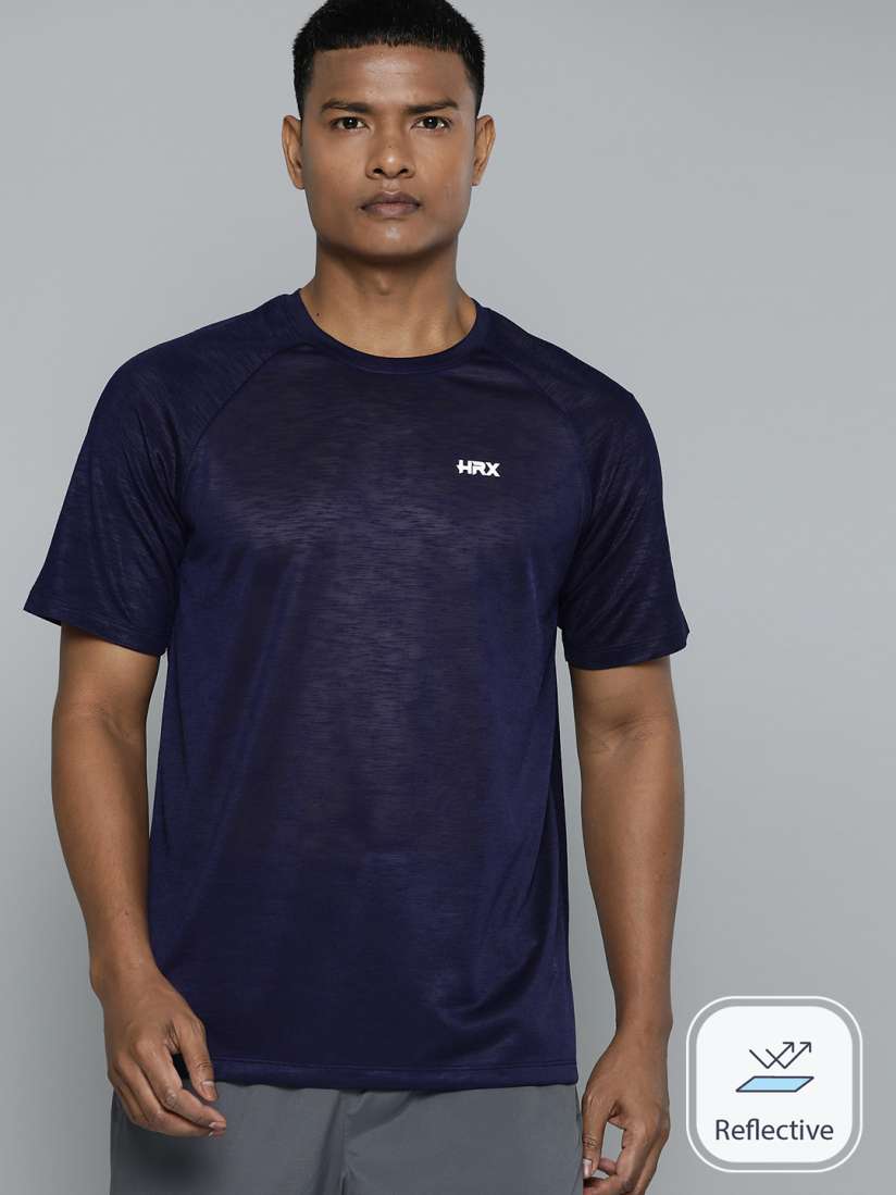 Buy HRX by Hrithik Roshan Men Brand Logo Printed Rapid Dry Reflective Sports T shirt Tshirts for Men 23507996 Myntra