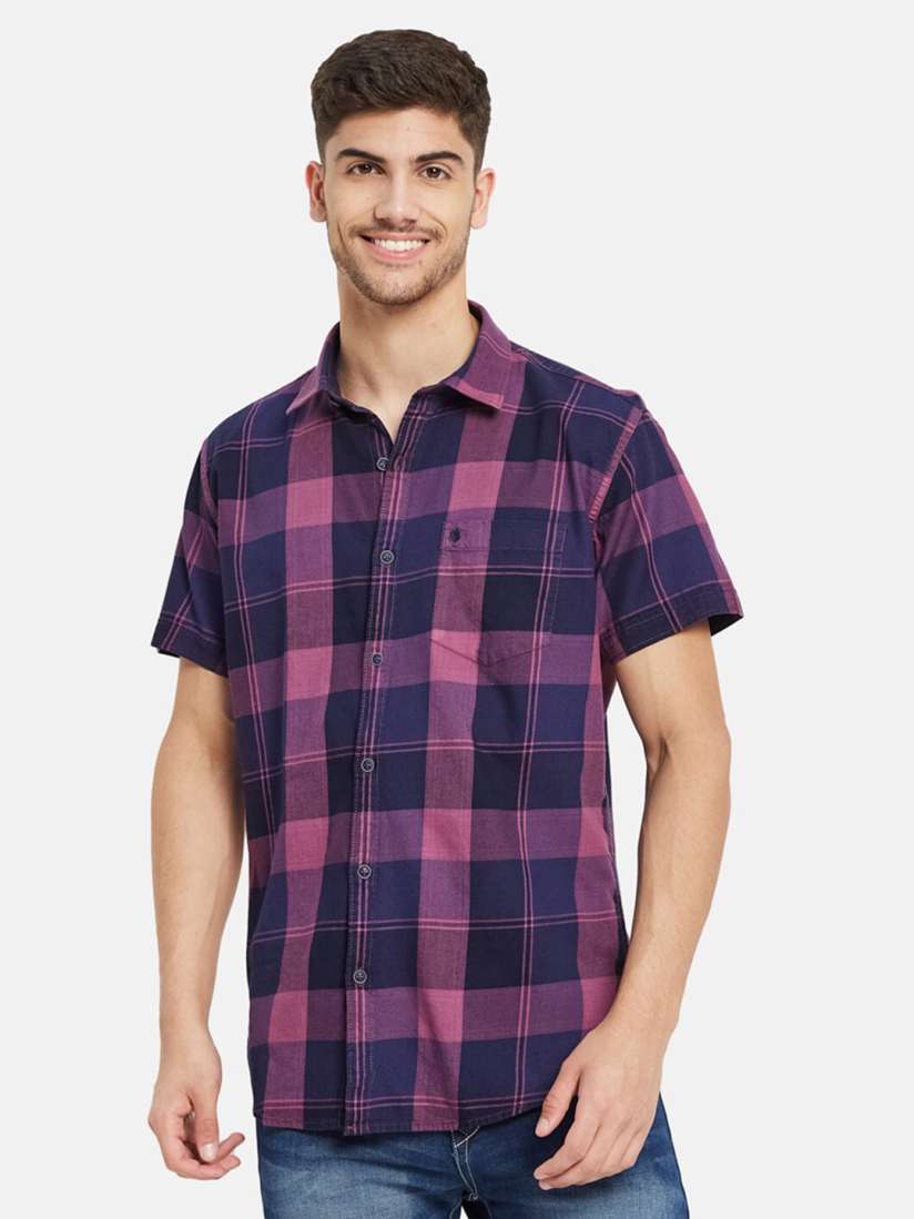 Buy METTLE Buffalo Checked Cotton Casual Shirt Shirts for Men 23508366 Myntra