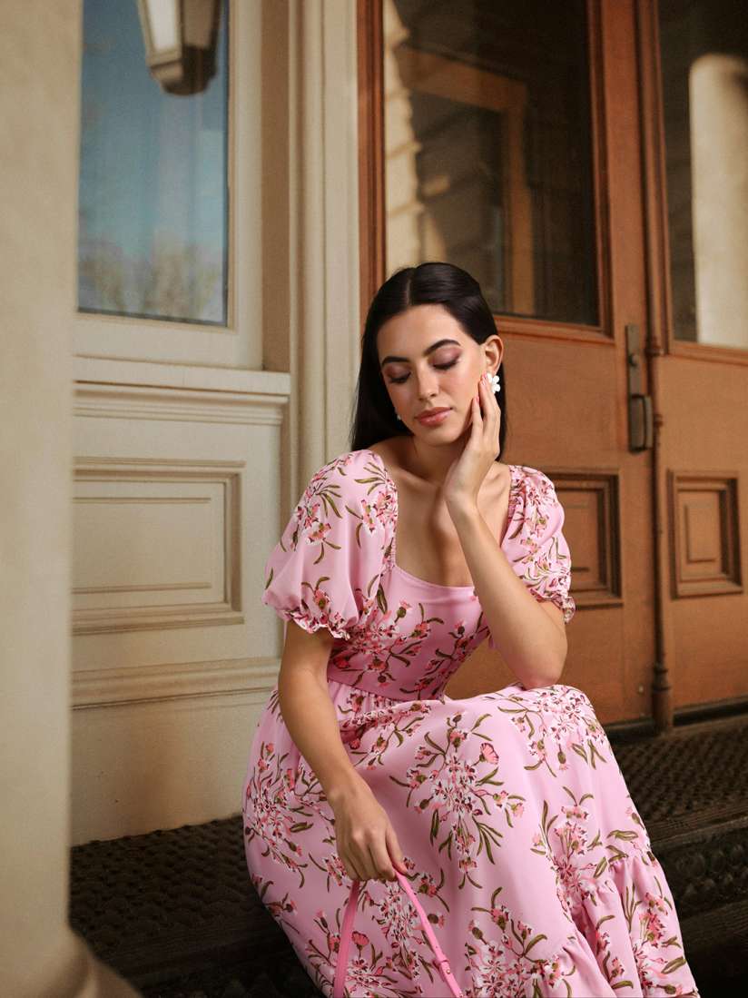 Myntra floral dresses on sale