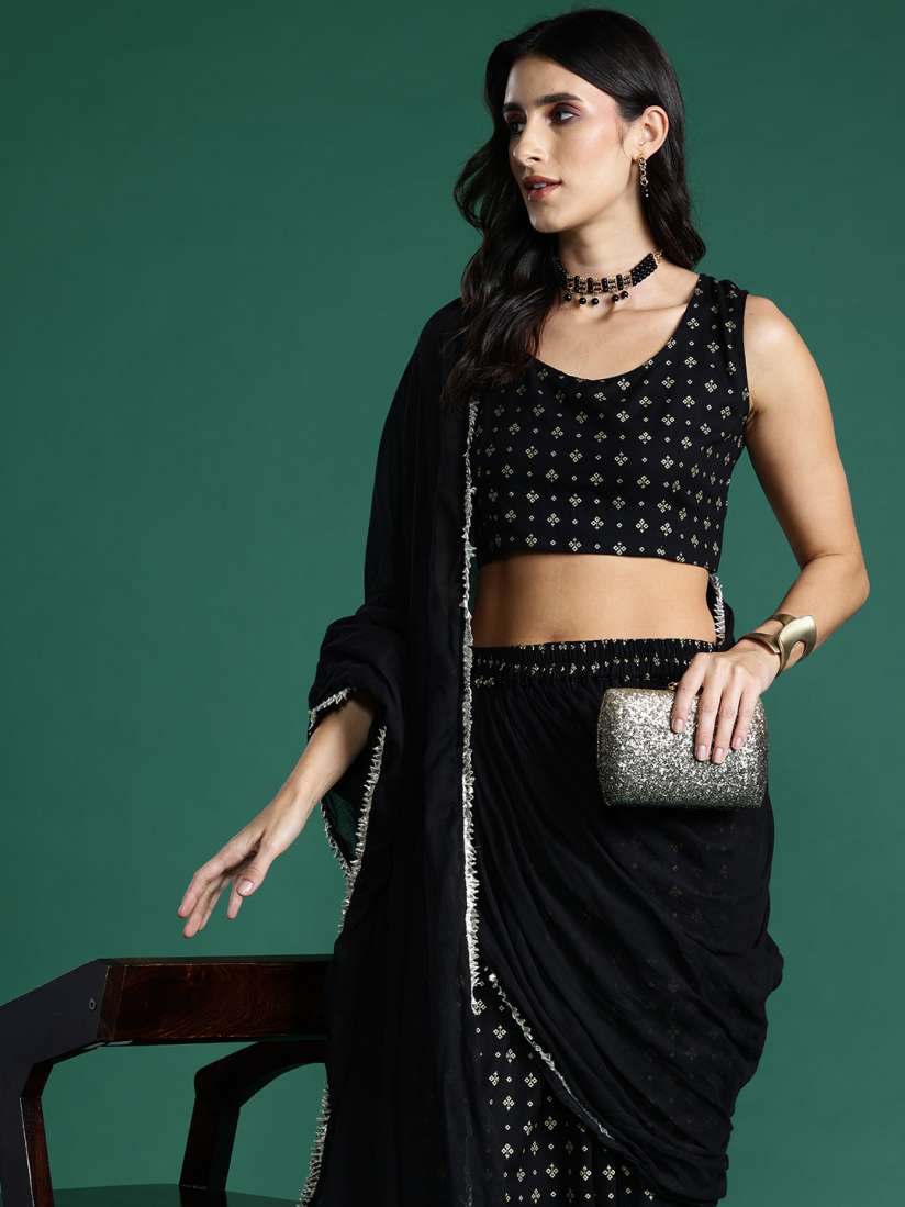 Myntra dhoti saree outlet