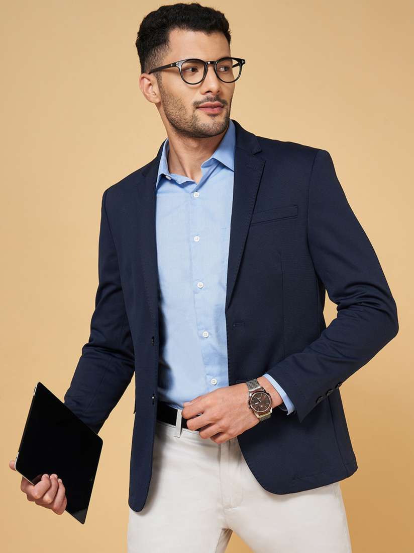 Buy BYFORD by Pantaloons Single Breasted Cotton Formal Blazer Blazers for Men 23516700 Myntra