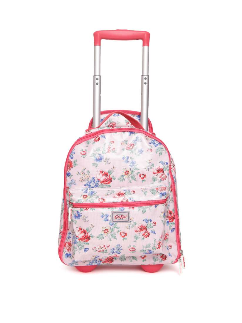 Buy Cath Kidston Girls Pink Green Floral Print Trolley Backpack Trolley Bag for Girls 2353487 Myntra