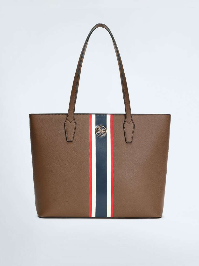 Buy U.S. Polo Assn. Women Striped Shopper Shoulder Bag Handbags for Women 23535190 Myntra