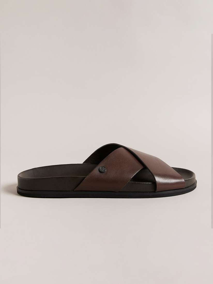 Buy Ted Baker Men Leather Cross Strap Comfort Sandals Sandals for Men 23538622 Myntra