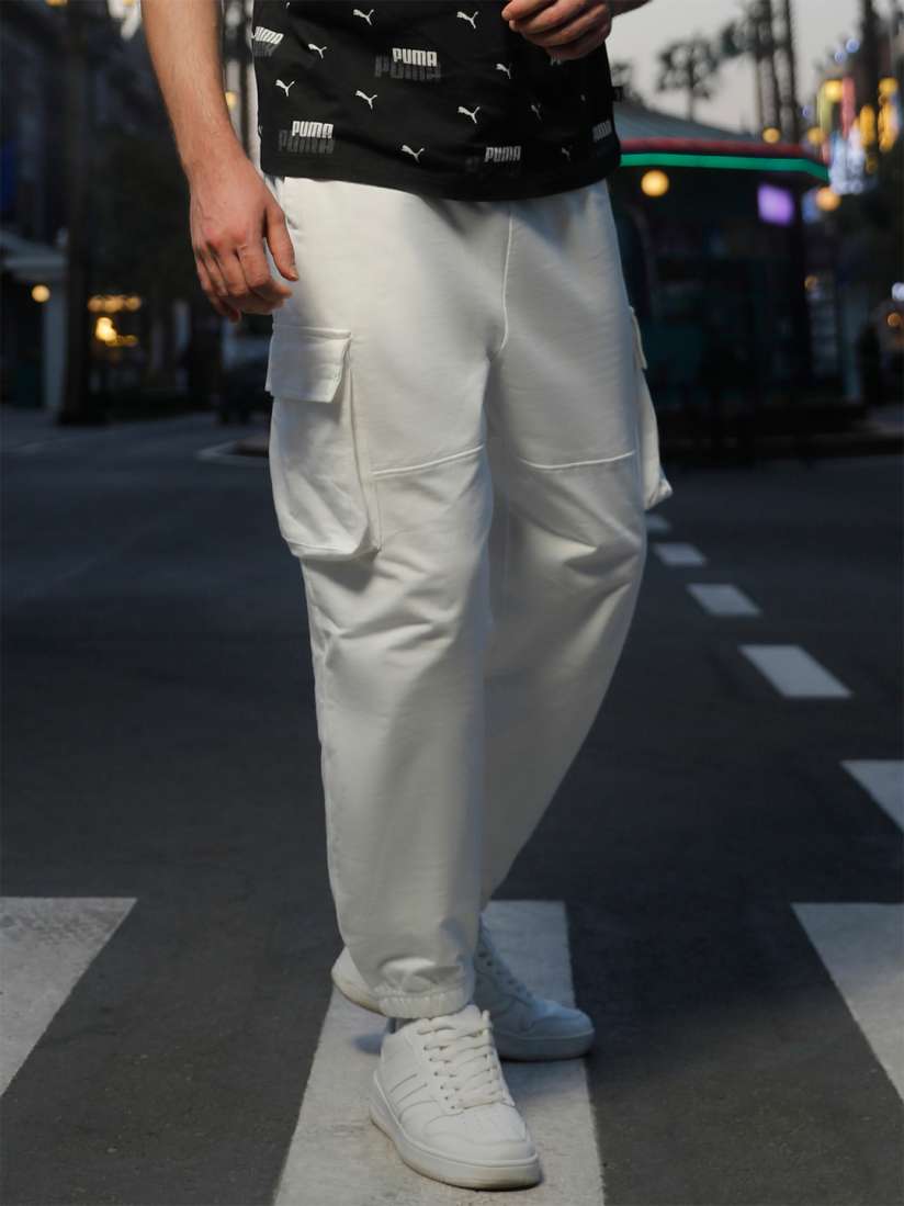 Buy Styli Men Oversized Soft Functional Cargo Jogger Track Pants for Men 23539498 Myntra