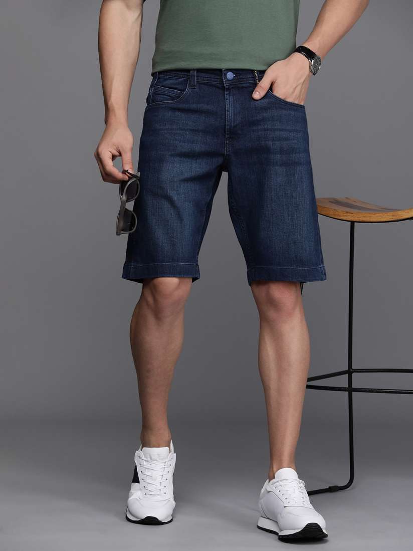 Buy Allen Solly Sport Men Slim Fit Cotton Denim Shorts Shorts for Men 23539508 Myntra