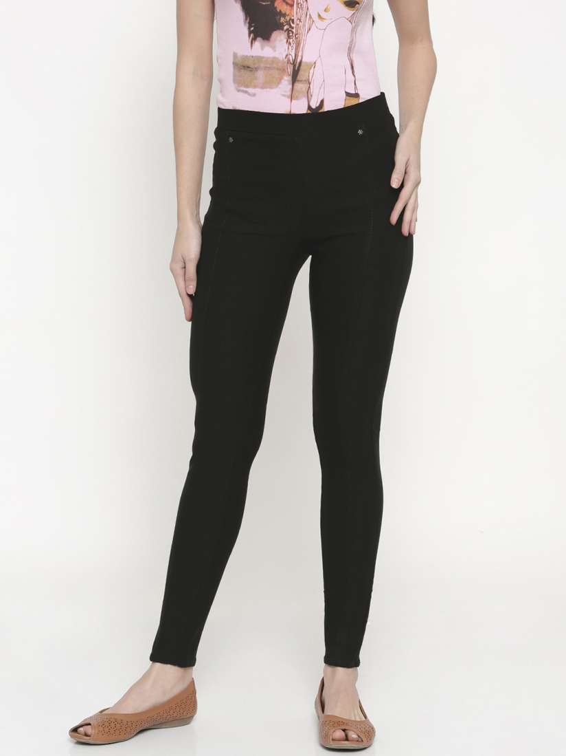 Code high waisted treggings top