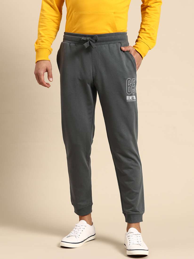 Buy United Colors of Benetton Men Pure Cotton Printed Joggers Track Pants for Men 23540210 Myntra