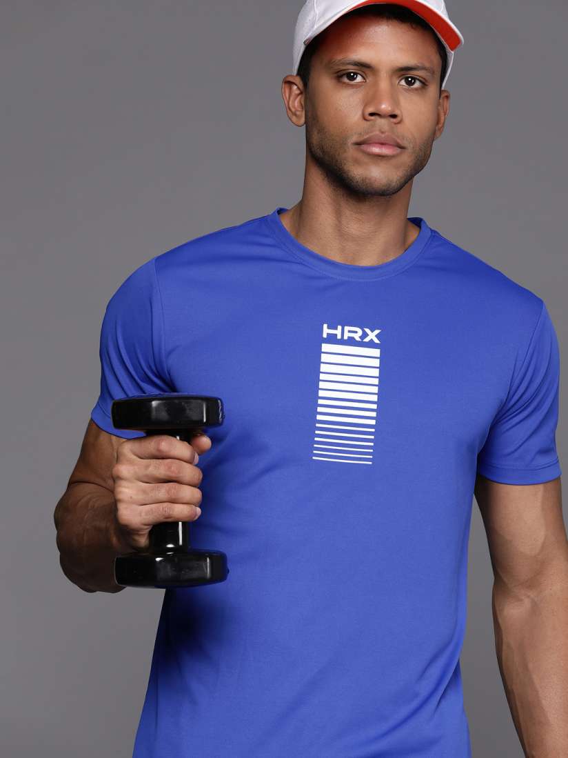 Buy HRX by Hrithik Roshan Brand Logo Printed Rapid Dry Training T shirt Tshirts for Men 23542828 Myntra