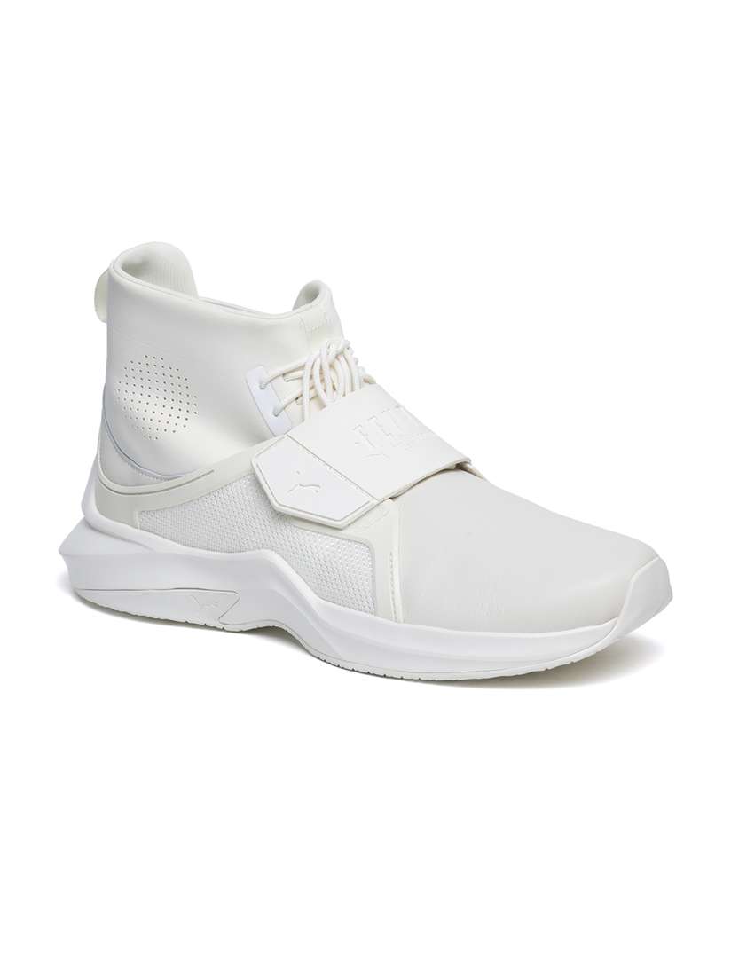 Buy Puma Unisex White Synthetic High Top Running Shoes The Trainer Hi by Fenty Mens Sports Shoes for Unisex 2355201 Myntra