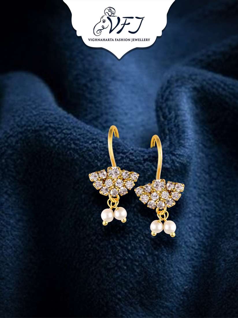 Simple daily use earrings artificial discount