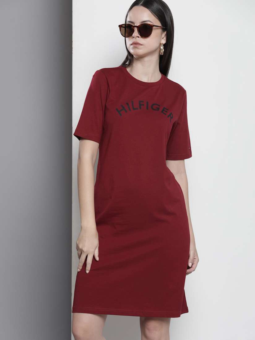 T shirt dress tommy hilfiger discount
