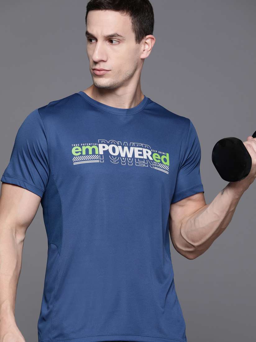 Buy HRX by Hrithik Roshan Printed Rapid Dry Training T shirt Tshirts for Men 23559448 Myntra
