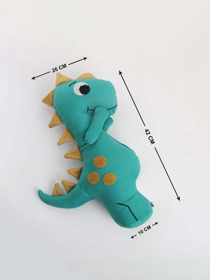 Buy Home Centre Slate Green Dinosaur Shaped Filled Cushion Cushions for Unisex 23561234 Myntra