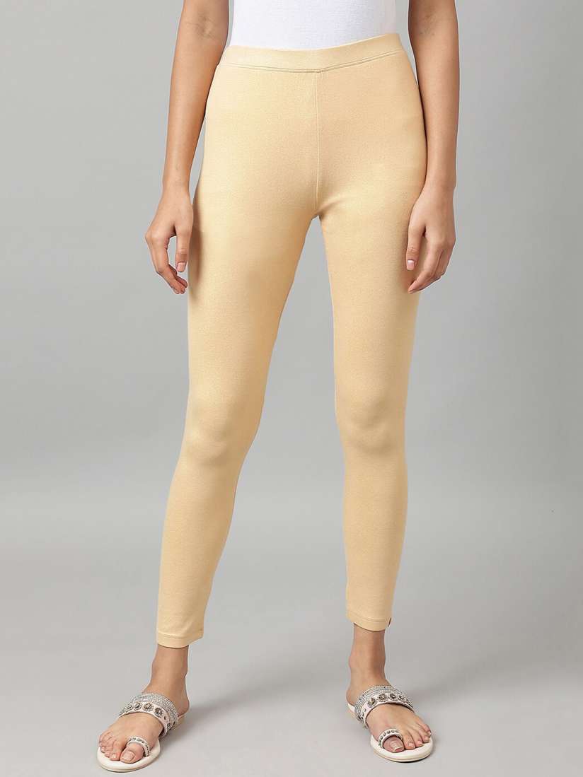 Ladies cream leggings clearance