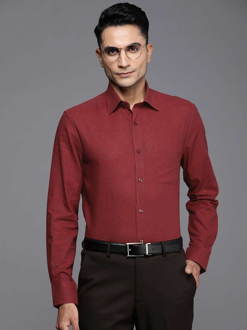 Buy Louis Philippe Linen Cotton Classic Fit Formal Shirt Shirts for Men 23568236 Myntra