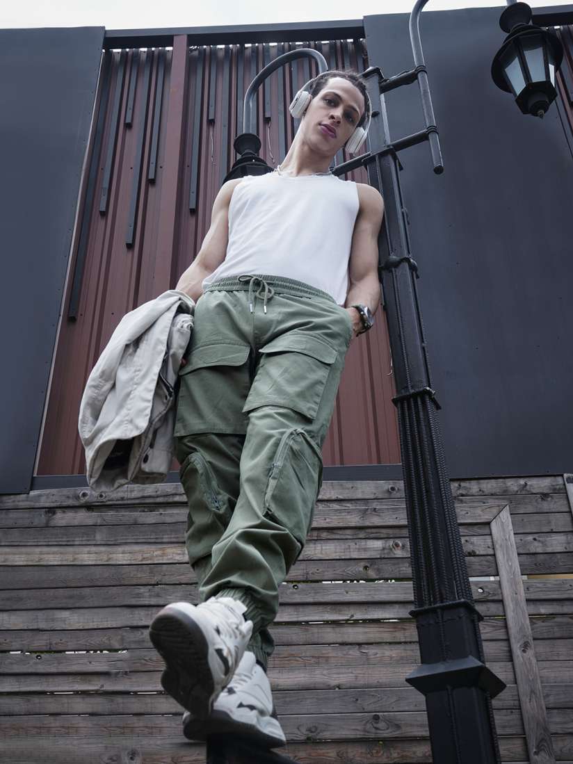 Cargo pants garage clearance