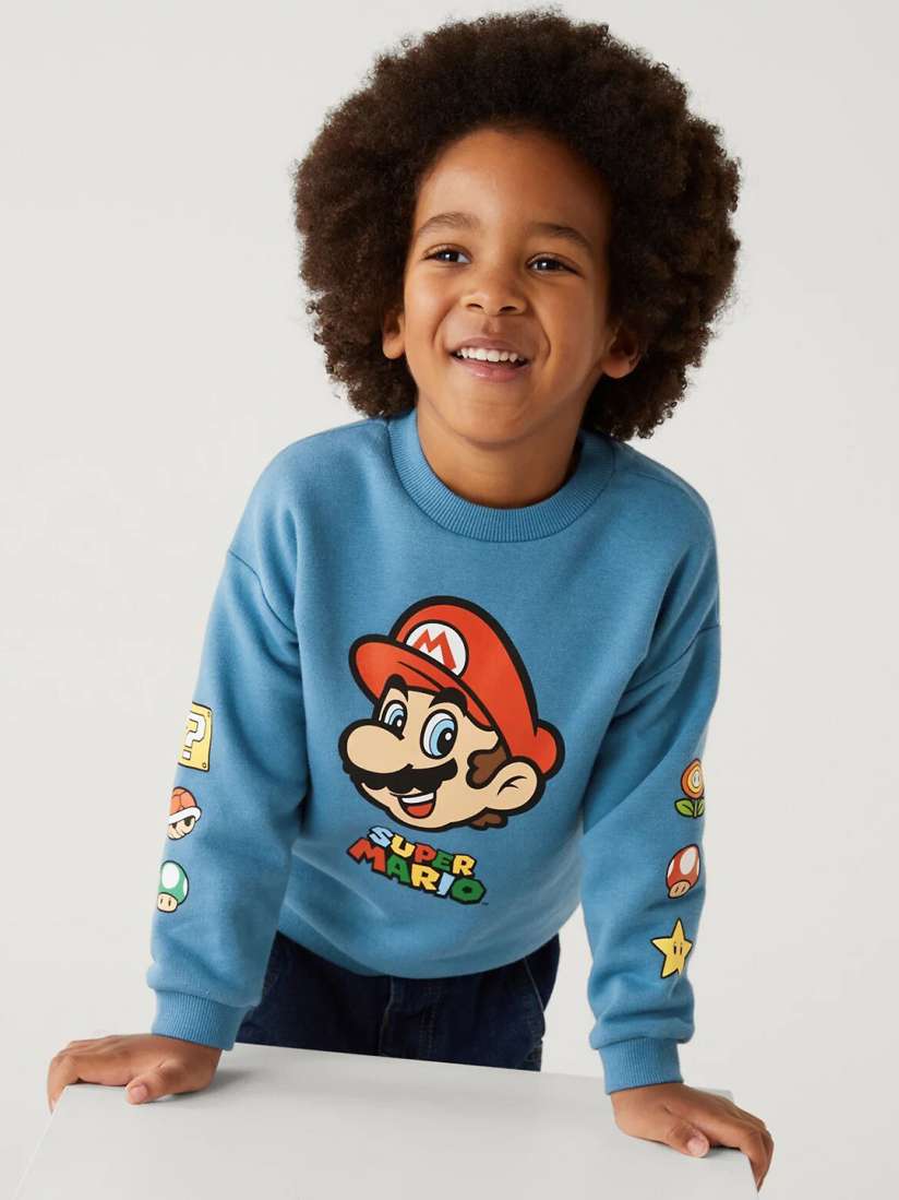 Mario sweatshirt boys 2025