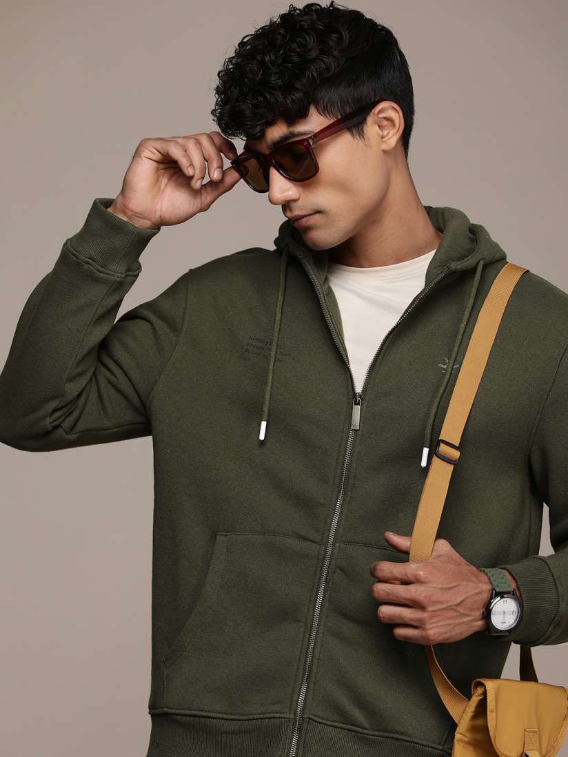 Slim fit hooded sweatshirt deals