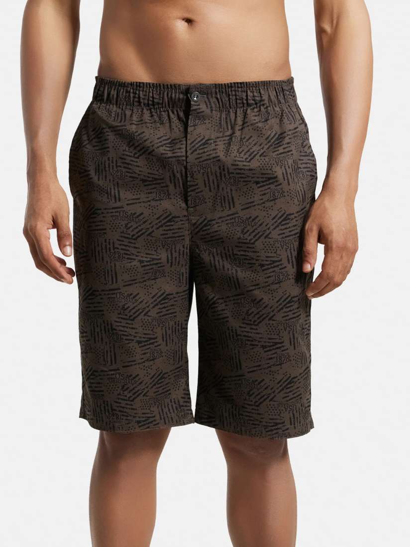 Buy Jockey Combed Mercerized Cotton Woven Fabric Bermuda with Side Pockets US88 Shorts for Men 23584268 Myntra